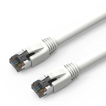 Axiom Axiom 35Ft Cat8 Shielded Cable (White) C8SBSFTP-W35-AX